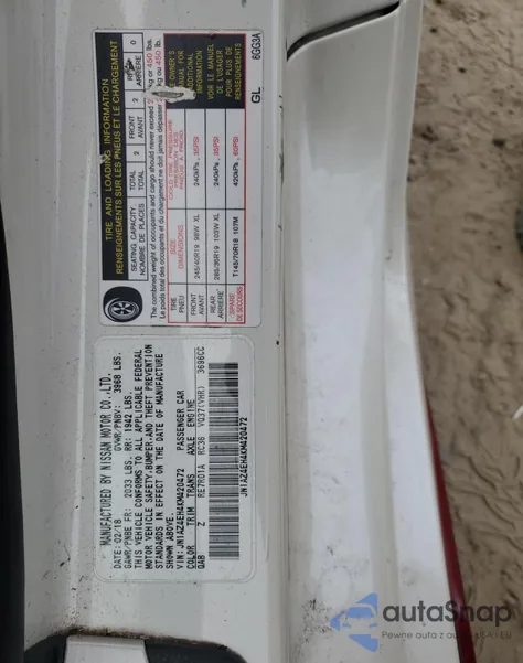 2019 Nissan 370Z Base from USA, damaged, VIN JN1AZ4EH4KM420472